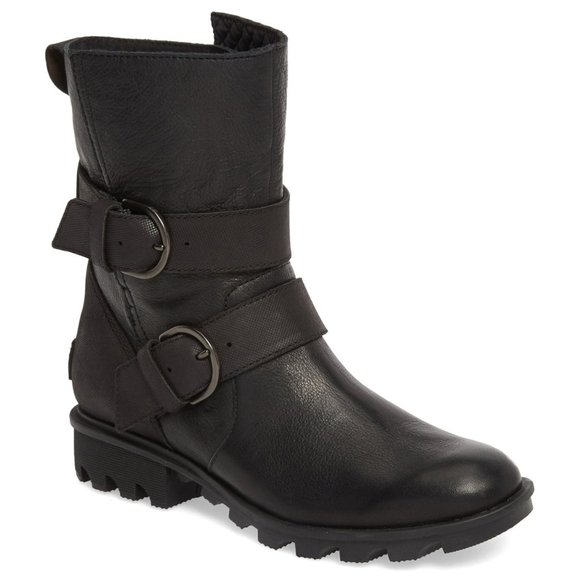 Sorel Shoes - Sorel 7 Leather Moto Boot Waterproof NEW
